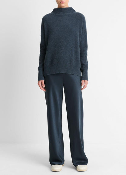 VINCE Hot Sale - Plush Cashmere Funnel-Neck Sweater in Turtleneck