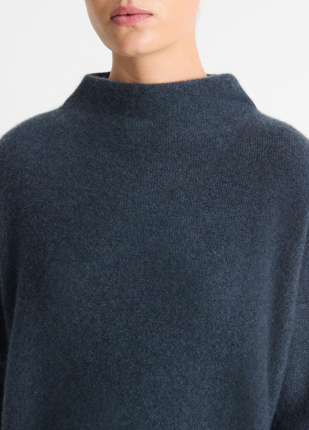 VINCE Hot Sale - Plush Cashmere Funnel-Neck Sweater in Turtleneck