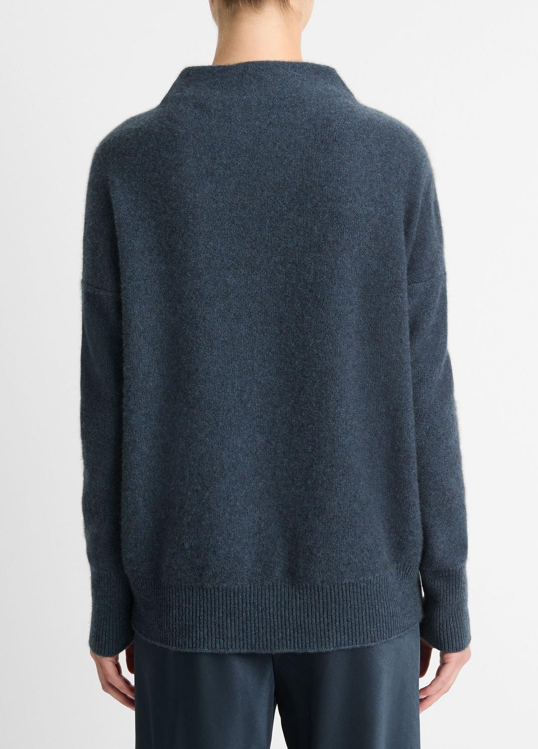 VINCE Hot Sale - Plush Cashmere Funnel-Neck Sweater in Turtleneck
