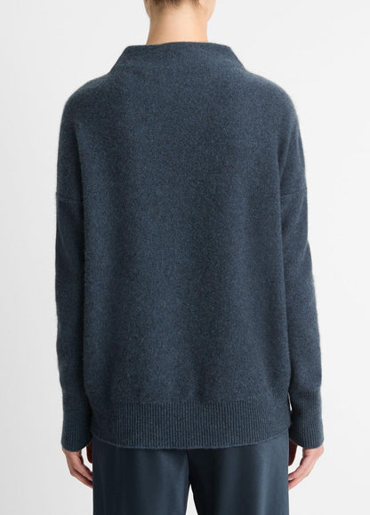 VINCE Hot Sale - Plush Cashmere Funnel-Neck Sweater in Turtleneck
