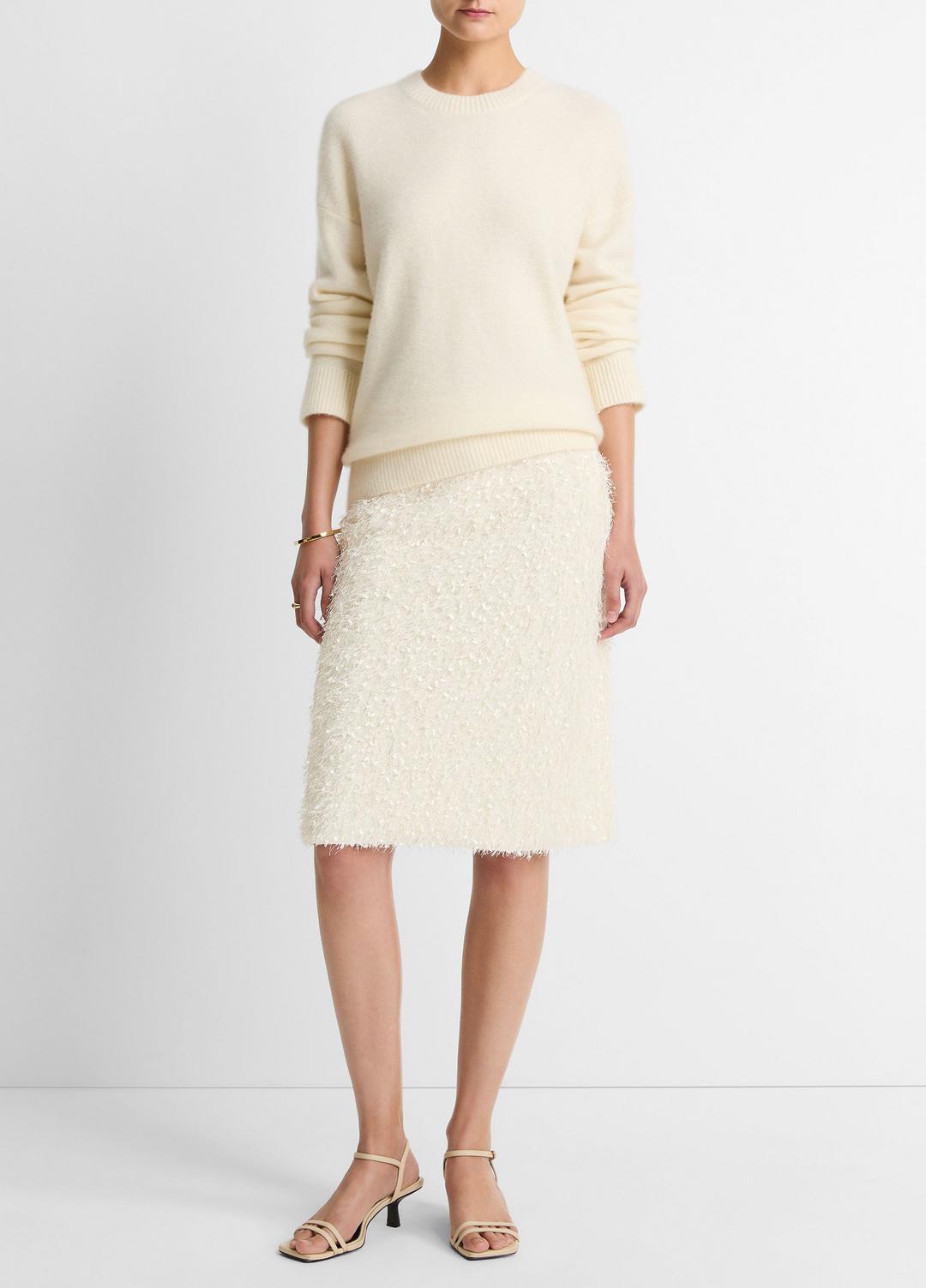 VINCE Sale - Plush Cashmere Crew Neck Sweater in Crew Neck