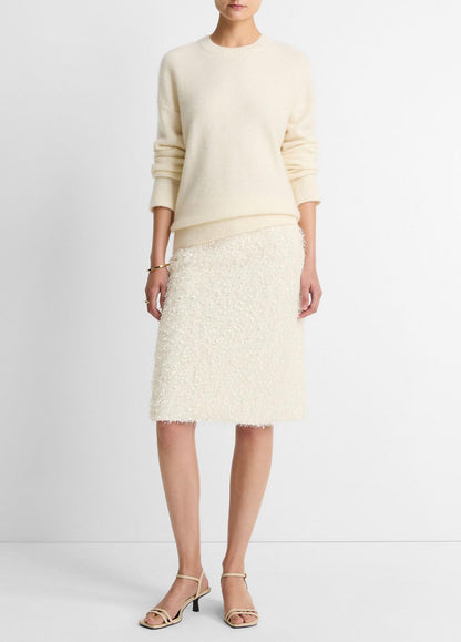 VINCE Sale - Plush Cashmere Crew Neck Sweater in Crew Neck