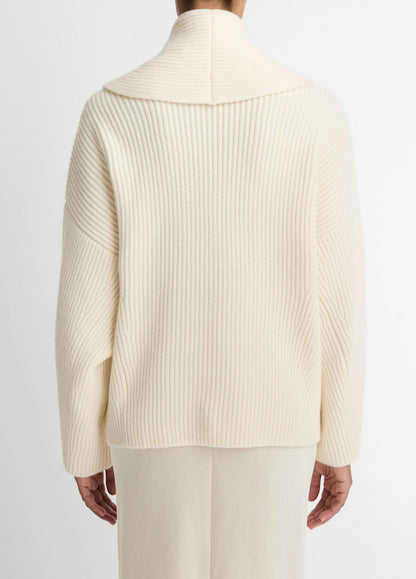 VINCE Smart Buy - Wool-Blend Draped Sweater Coat in Sweaters