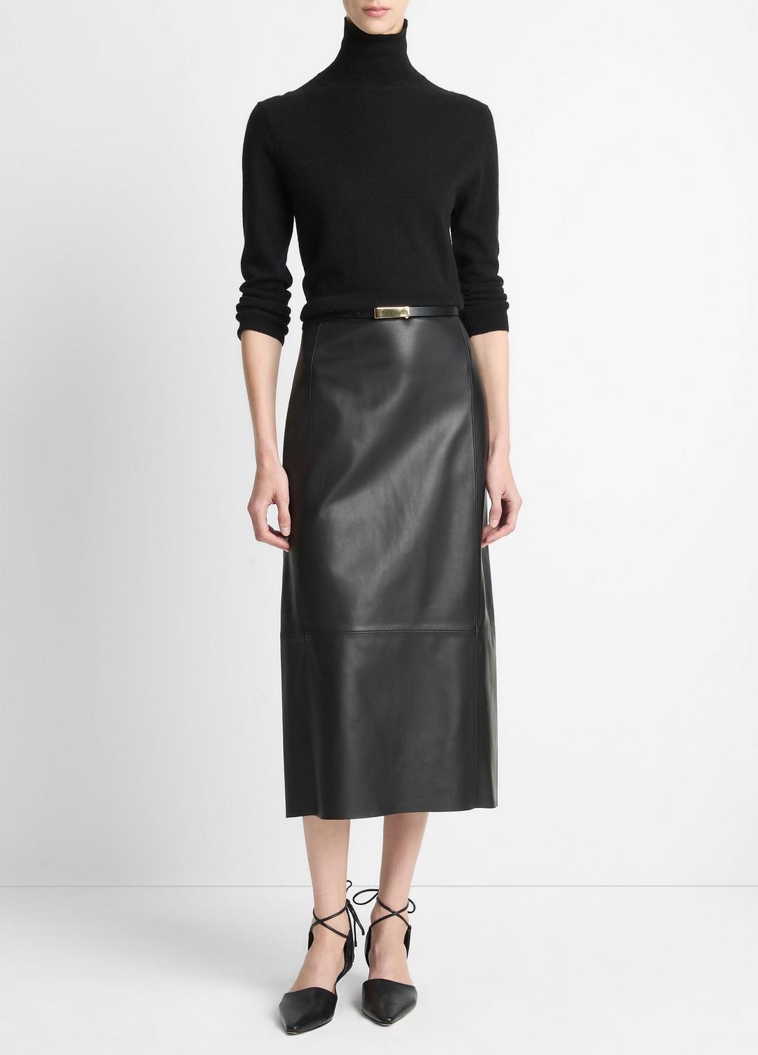 VINCE Popular - Cashmere-Silk Three-Quarter-Sleeve Mock-Neck Sweater in Turtleneck