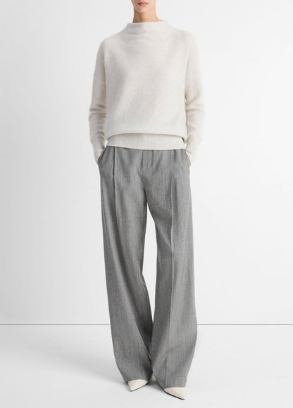 VINCE Featured - Plush Cashmere Funnel-Neck Sweater in Turtleneck