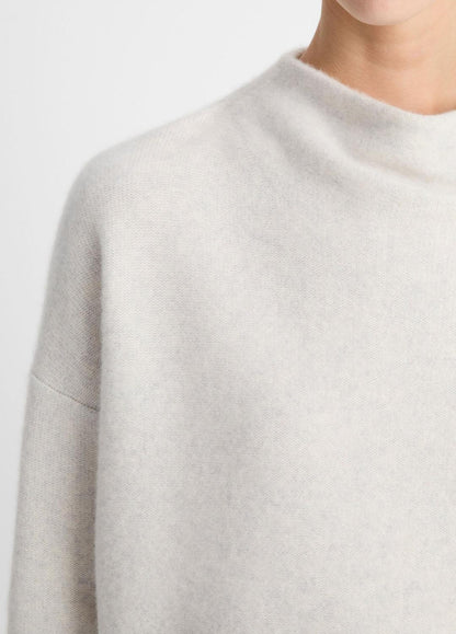 VINCE Featured - Plush Cashmere Funnel-Neck Sweater in Turtleneck