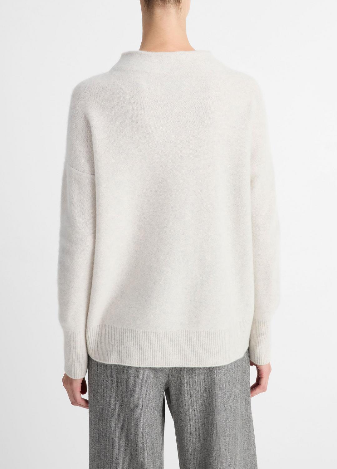 VINCE Featured - Plush Cashmere Funnel-Neck Sweater in Turtleneck