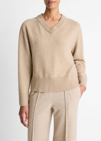 VINCE Smart Buy - Wool-Cashmere V-Neck Sweater in V-Neck