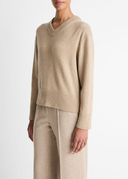 VINCE Smart Buy - Wool-Cashmere V-Neck Sweater in V-Neck