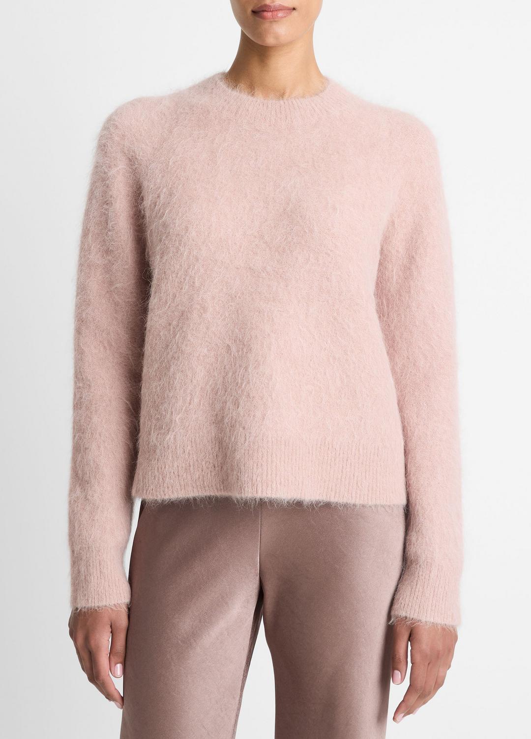 VINCE New - Brushed Alpaca-Blend Crew Neck Sweater in Crew Neck