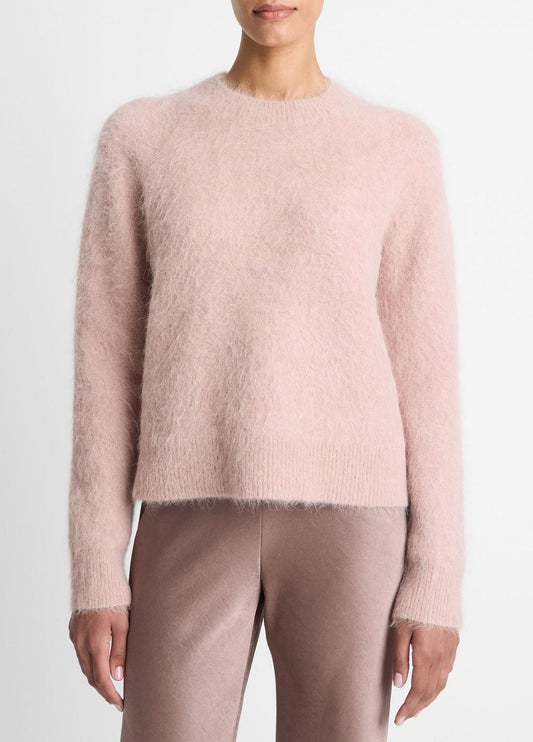 VINCE New - Brushed Alpaca-Blend Crew Neck Sweater in Crew Neck