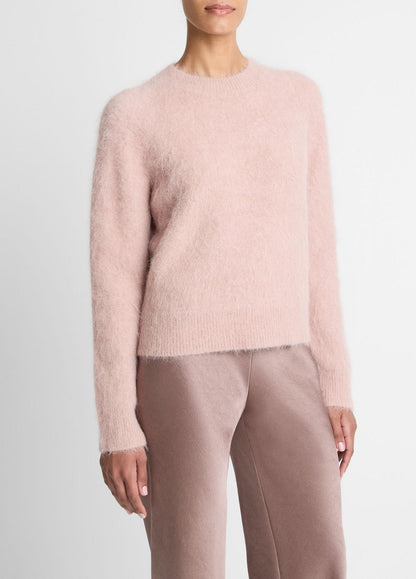 VINCE New - Brushed Alpaca-Blend Crew Neck Sweater in Crew Neck