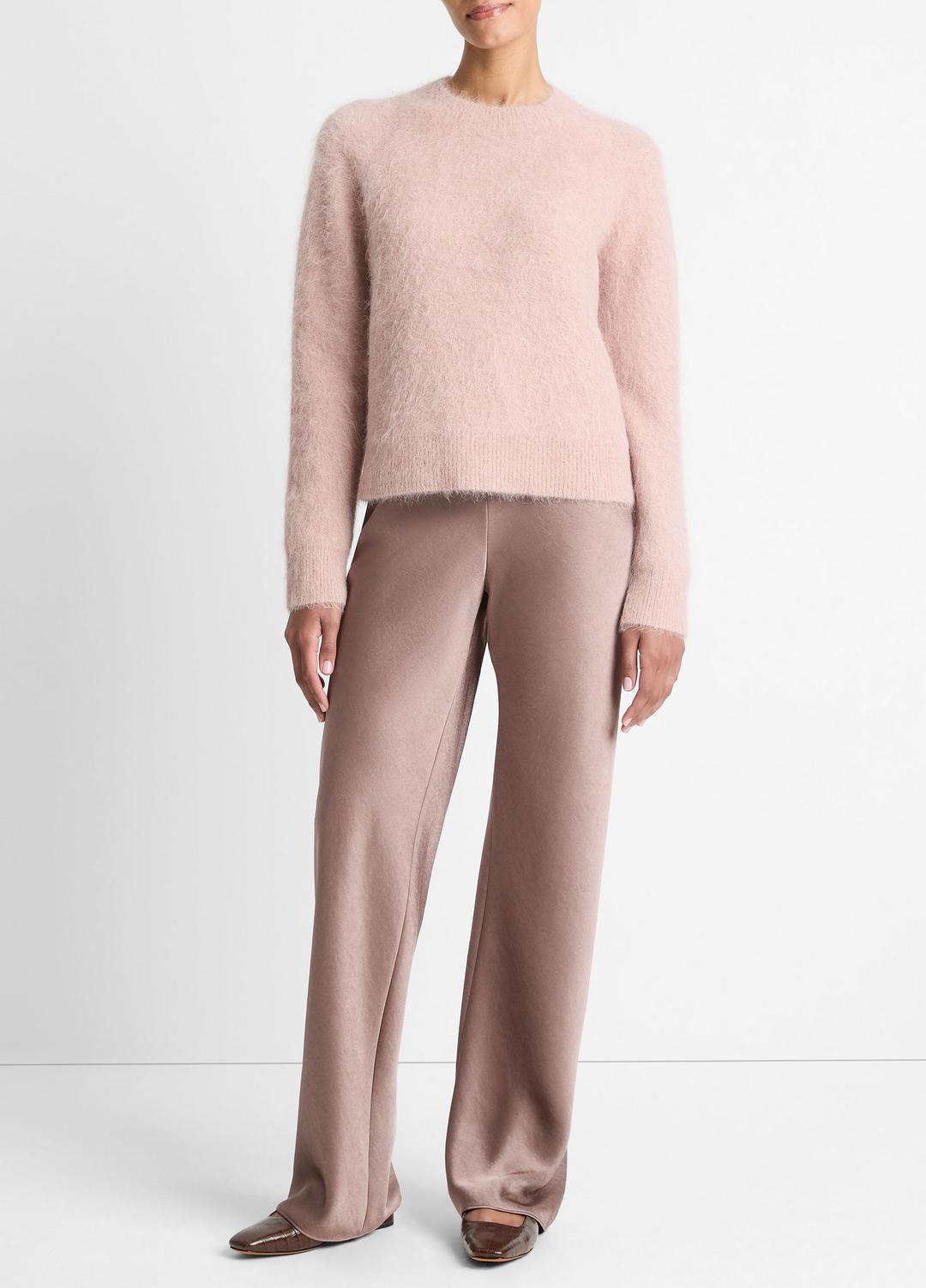 VINCE New - Brushed Alpaca-Blend Crew Neck Sweater in Crew Neck