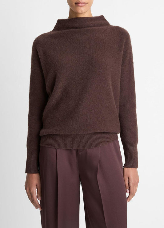VINCE Exclusive - Plush Cashmere Funnel-Neck Sweater in Turtleneck