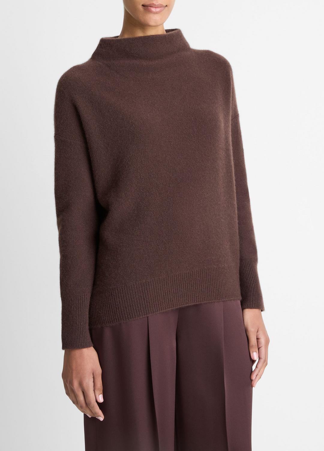 VINCE Exclusive - Plush Cashmere Funnel-Neck Sweater in Turtleneck