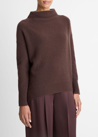 VINCE Exclusive - Plush Cashmere Funnel-Neck Sweater in Turtleneck