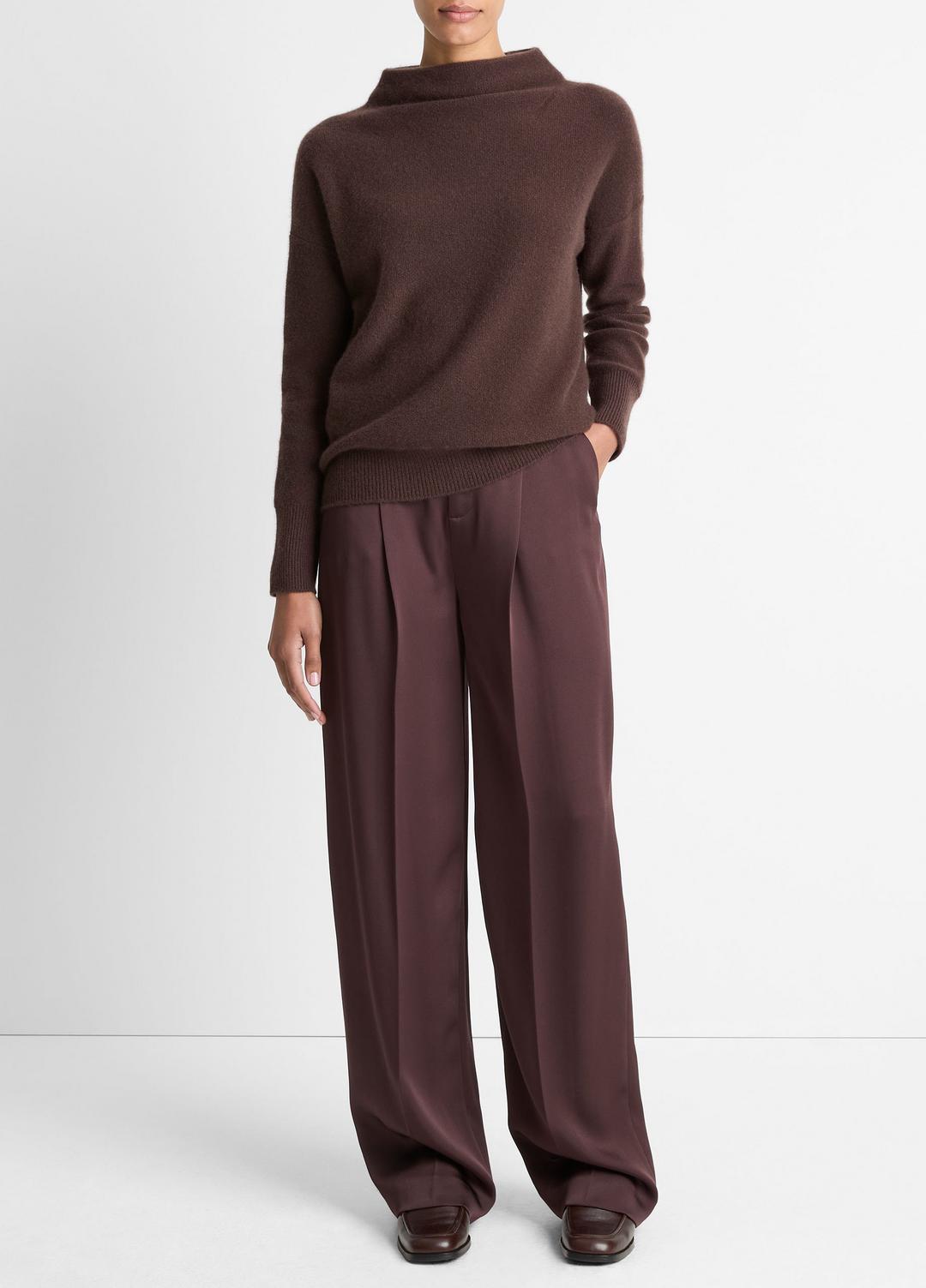 VINCE Exclusive - Plush Cashmere Funnel-Neck Sweater in Turtleneck