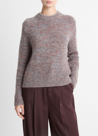 VINCE Trusted - Marled Crew Neck Sweater in Crew Neck