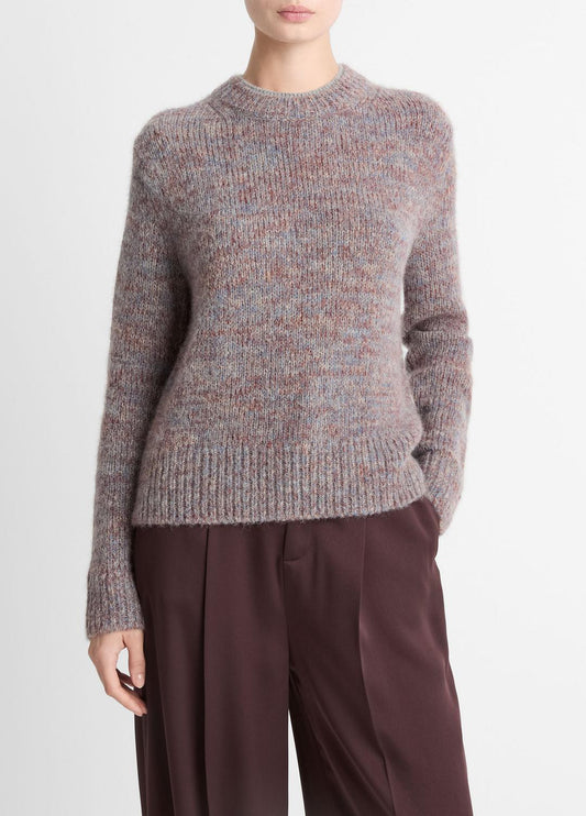 VINCE Trusted - Marled Crew Neck Sweater in Crew Neck