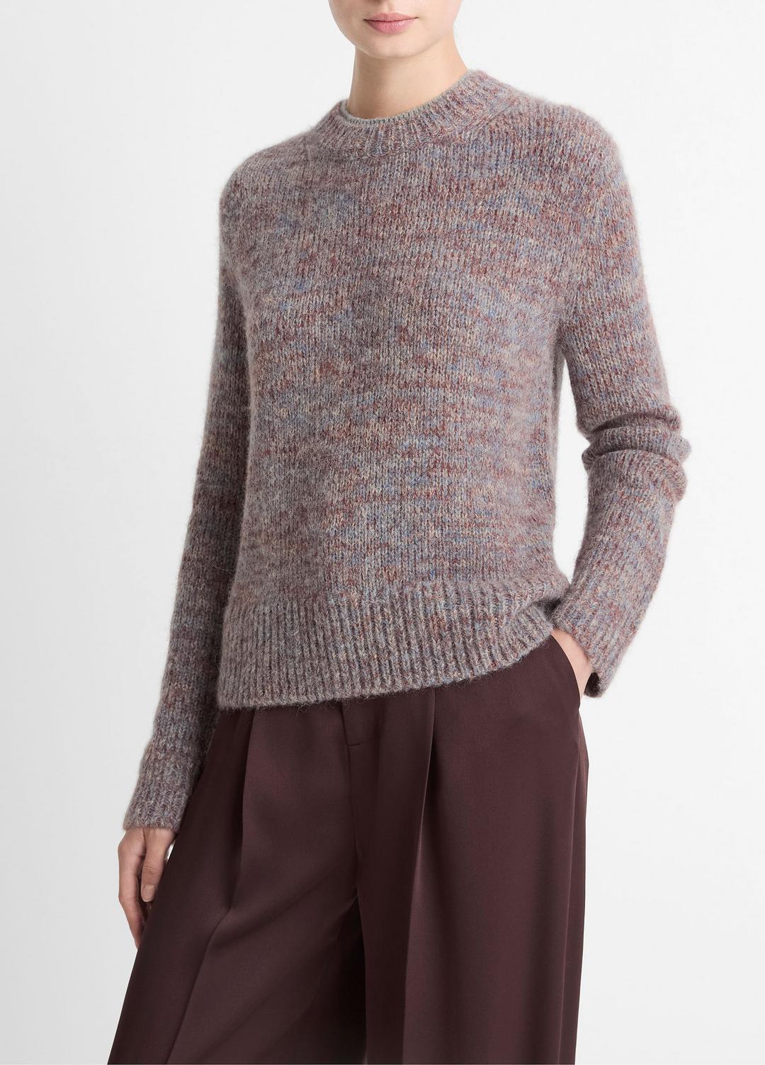 VINCE Trusted - Marled Crew Neck Sweater in Crew Neck