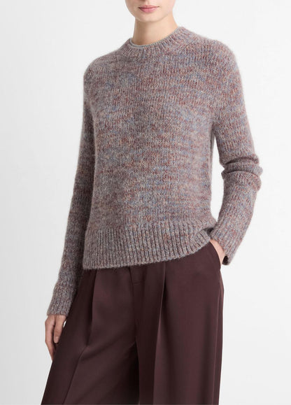VINCE Trusted - Marled Crew Neck Sweater in Crew Neck