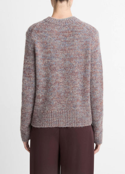 VINCE Trusted - Marled Crew Neck Sweater in Crew Neck