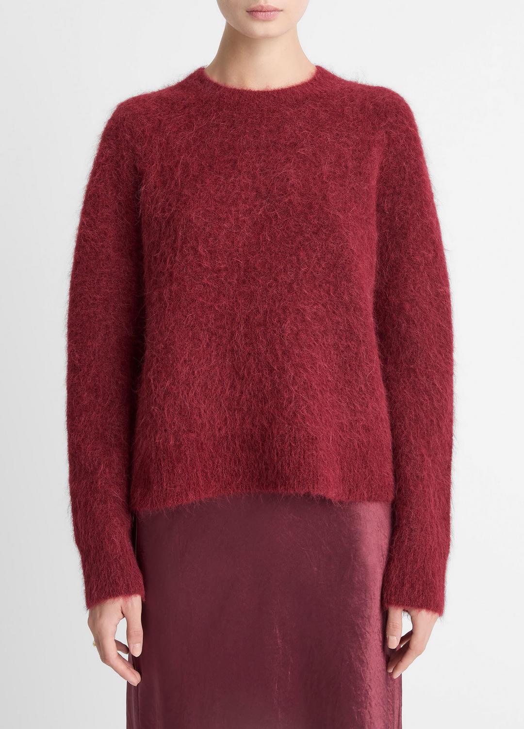 VINCE Exclusive - Brushed Alpaca-Blend Crew Neck Sweater in Crew Neck