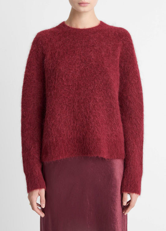 VINCE Exclusive - Brushed Alpaca-Blend Crew Neck Sweater in Crew Neck