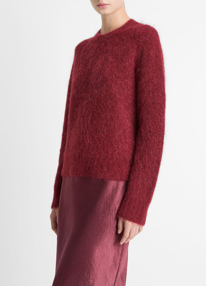 VINCE Exclusive - Brushed Alpaca-Blend Crew Neck Sweater in Crew Neck