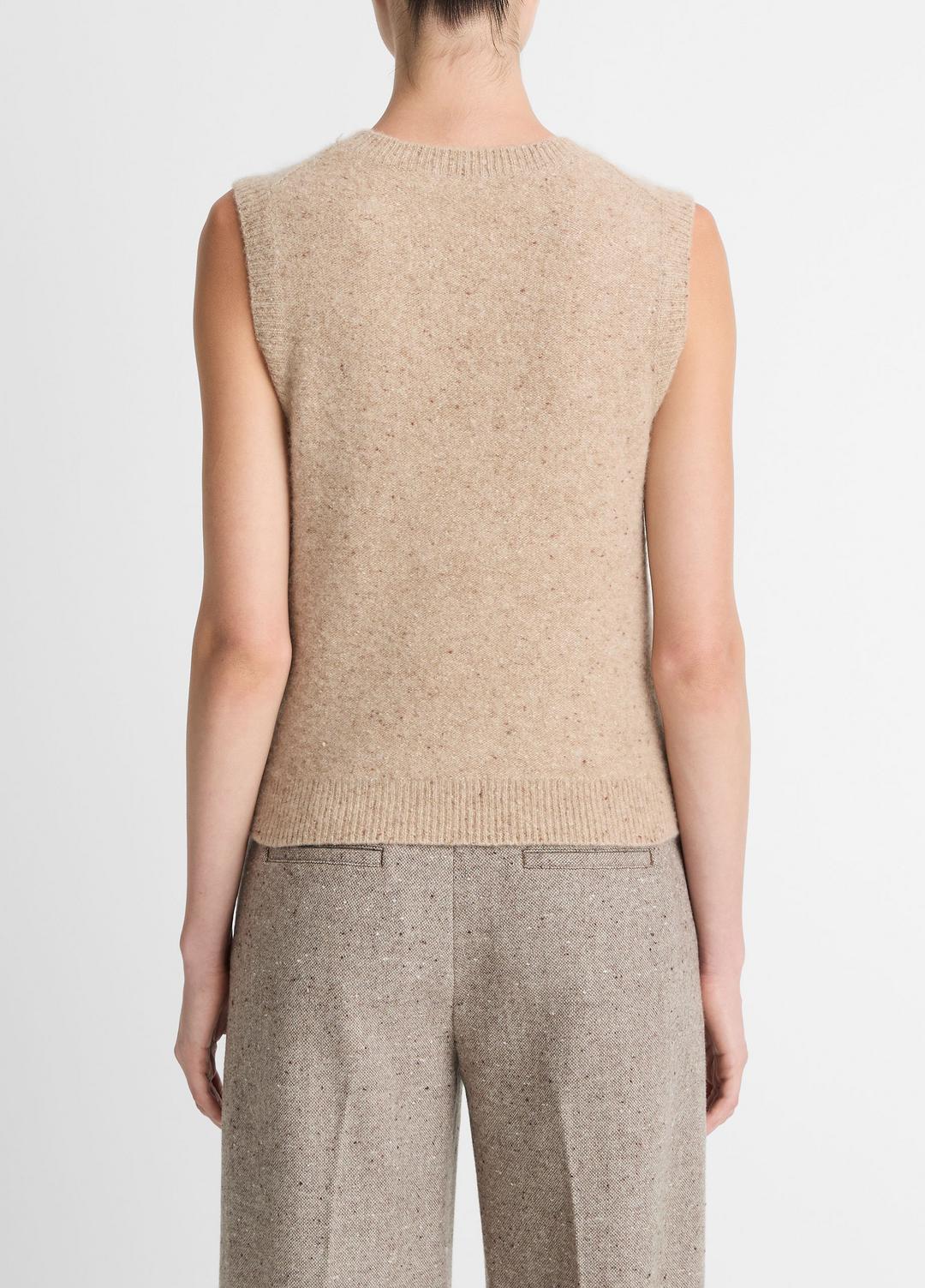 VINCE Exclusive - Donegal Plush Cashmere Sweater Vest in V-Neck