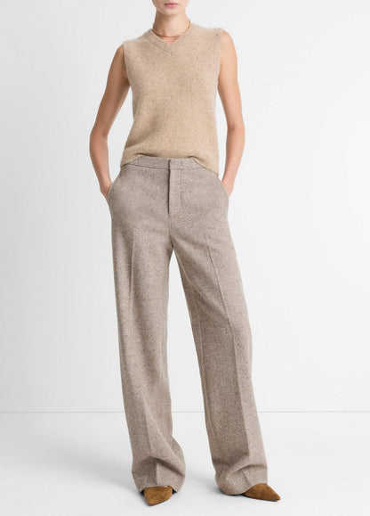 VINCE Exclusive - Donegal Plush Cashmere Sweater Vest in V-Neck
