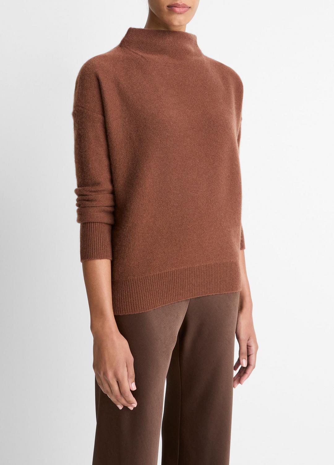 VINCE Best Price - Plush Cashmere Funnel-Neck Sweater in Turtleneck