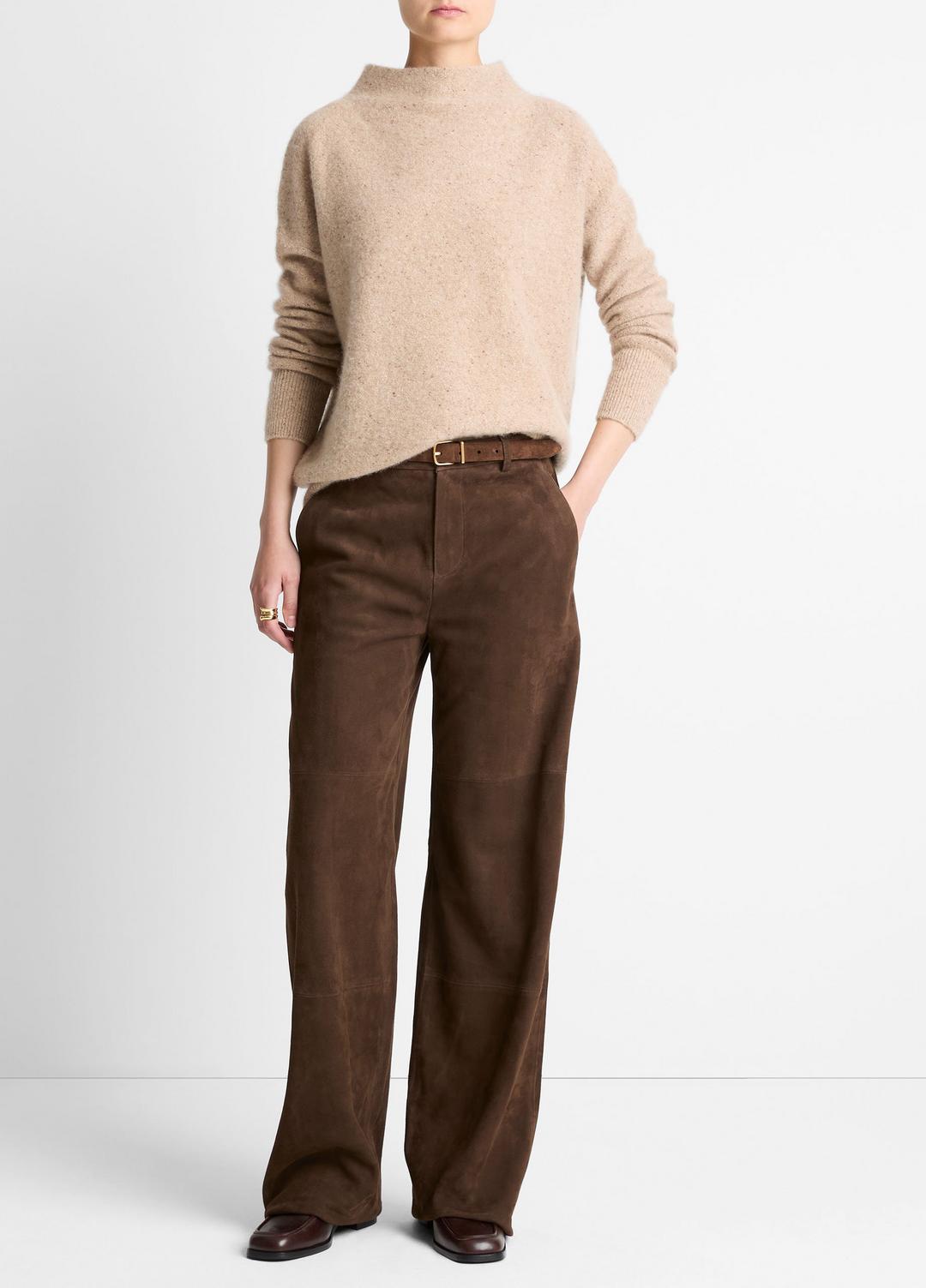 VINCE Special Offer - Donegal Cashmere Funnel-Neck Sweater in Turtleneck