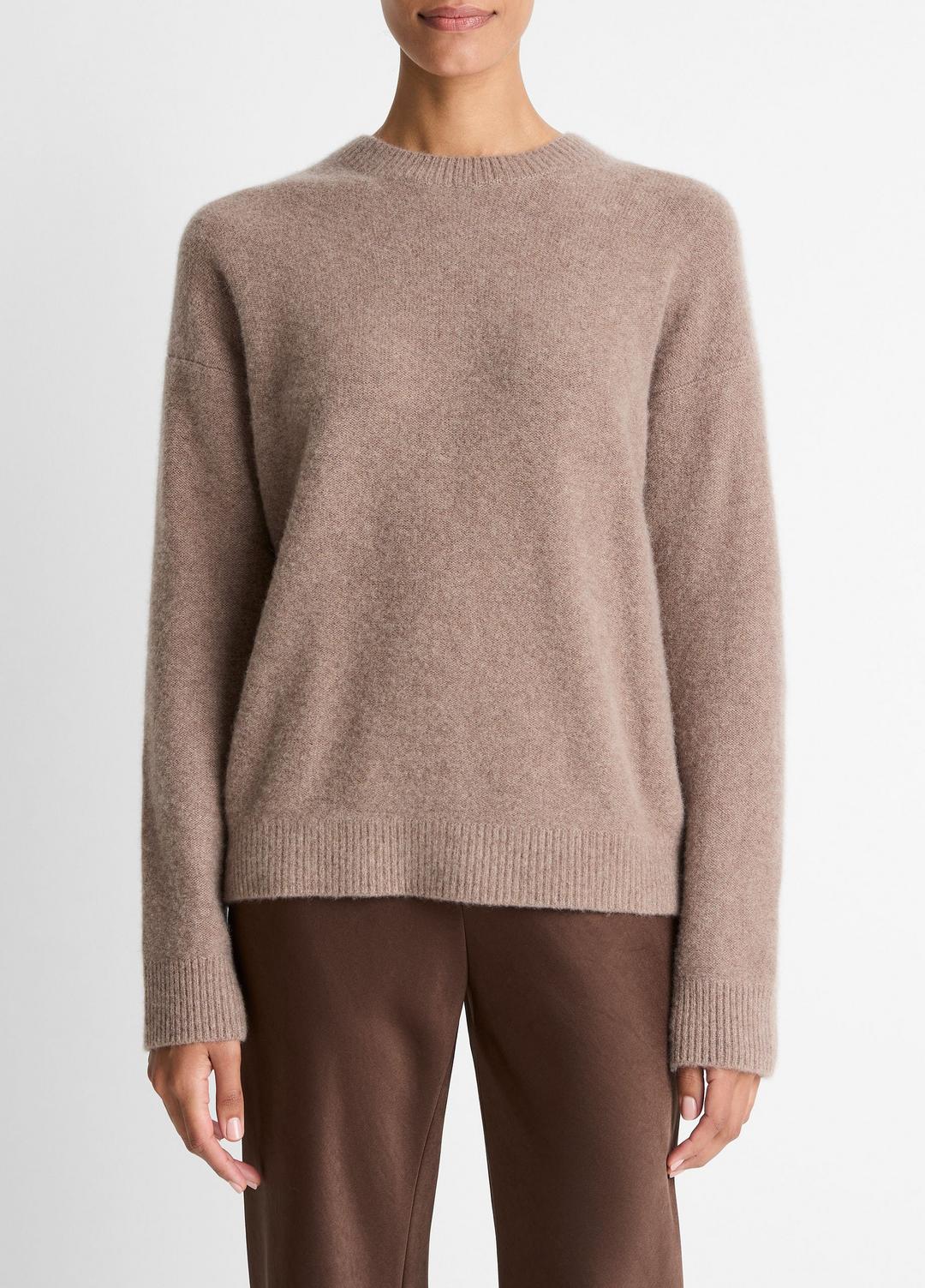 VINCE Customer Favorite - Plush Cashmere Crew Neck Sweater in Crew Neck