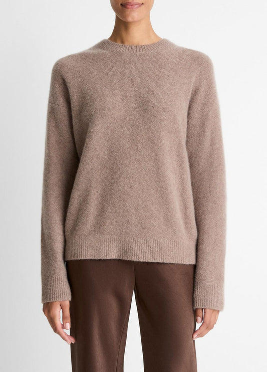 VINCE Customer Favorite - Plush Cashmere Crew Neck Sweater in Crew Neck