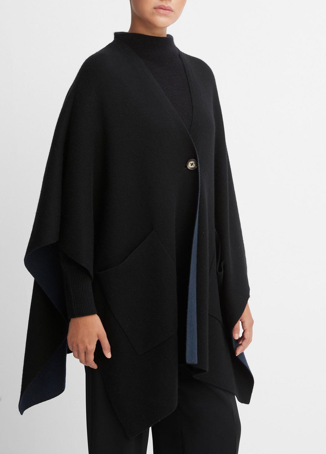 VINCE Latest - Wool and Cashmere Double-Face Cape in Sweaters