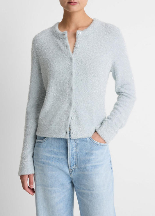 VINCE Value - Metallic Eyelash Cardigan in Cardigans