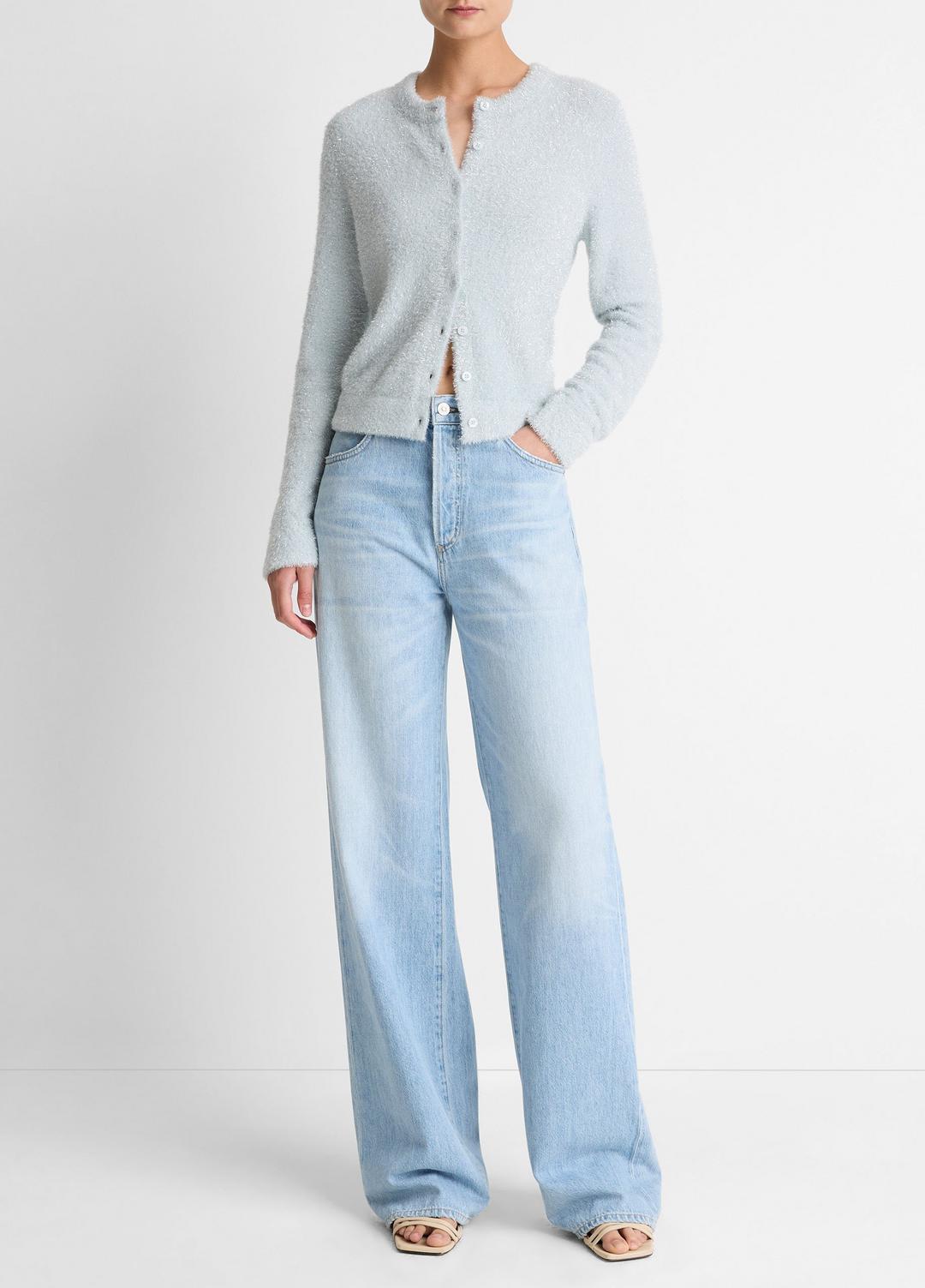 VINCE Value - Metallic Eyelash Cardigan in Cardigans