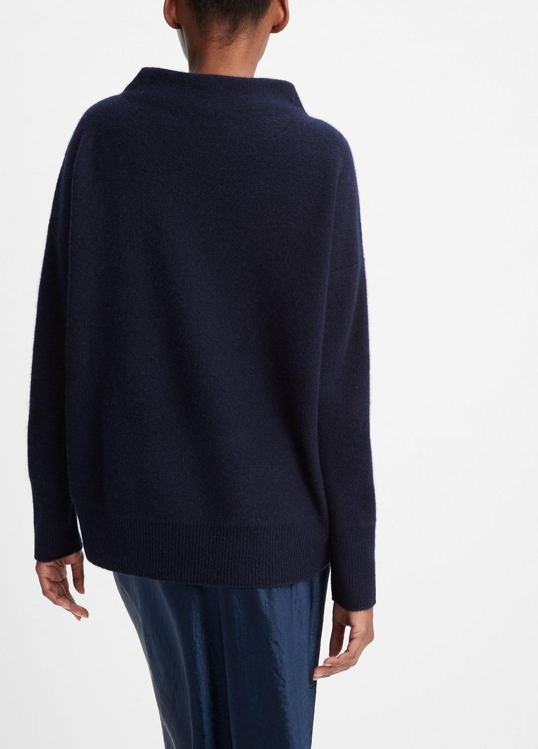 VINCE Signature - Plush Cashmere Funnel-Neck Sweater in Turtleneck