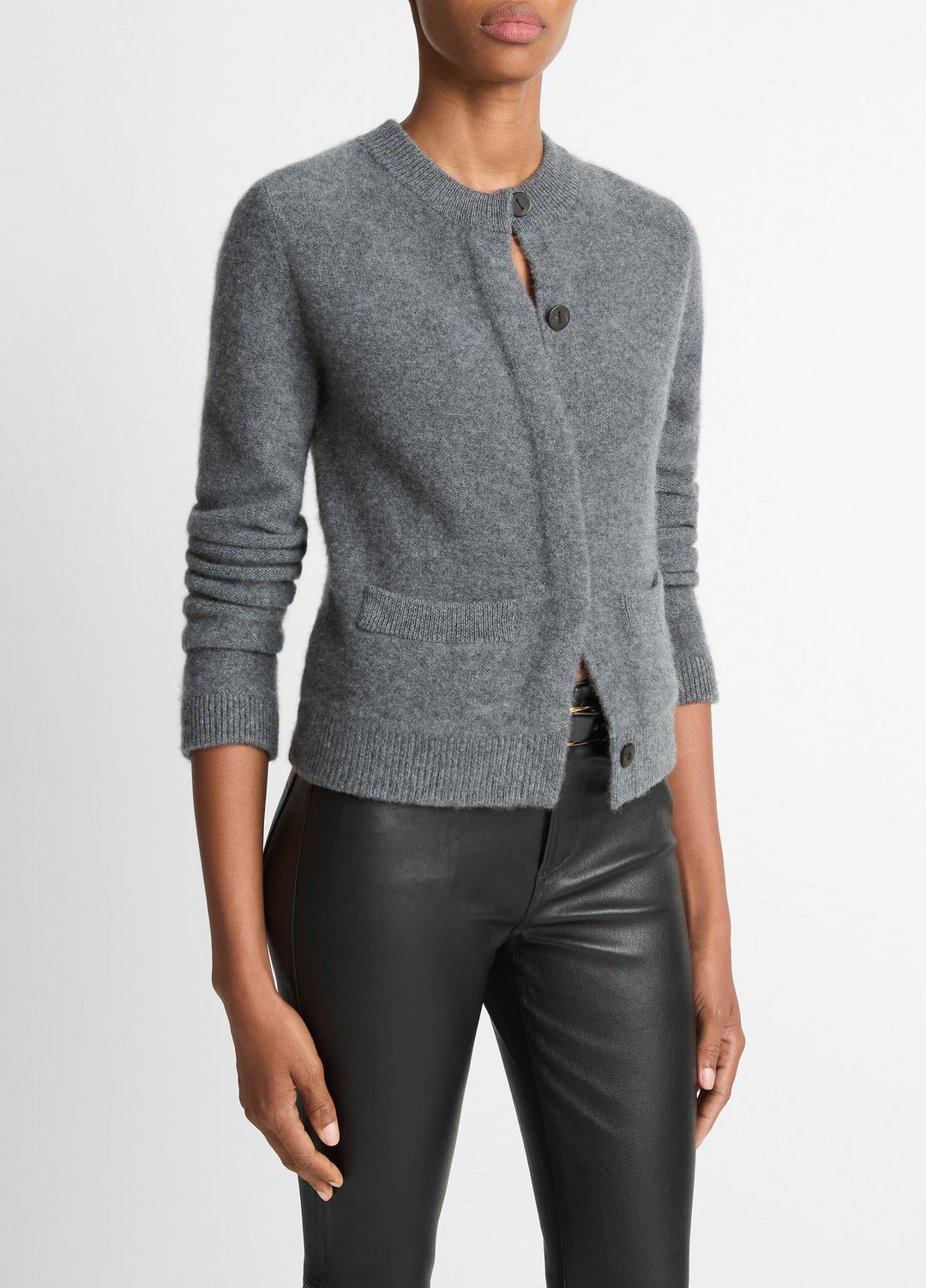 VINCE Best Seller - Plush Cashmere Shrunken Cardigan in Cardigans
