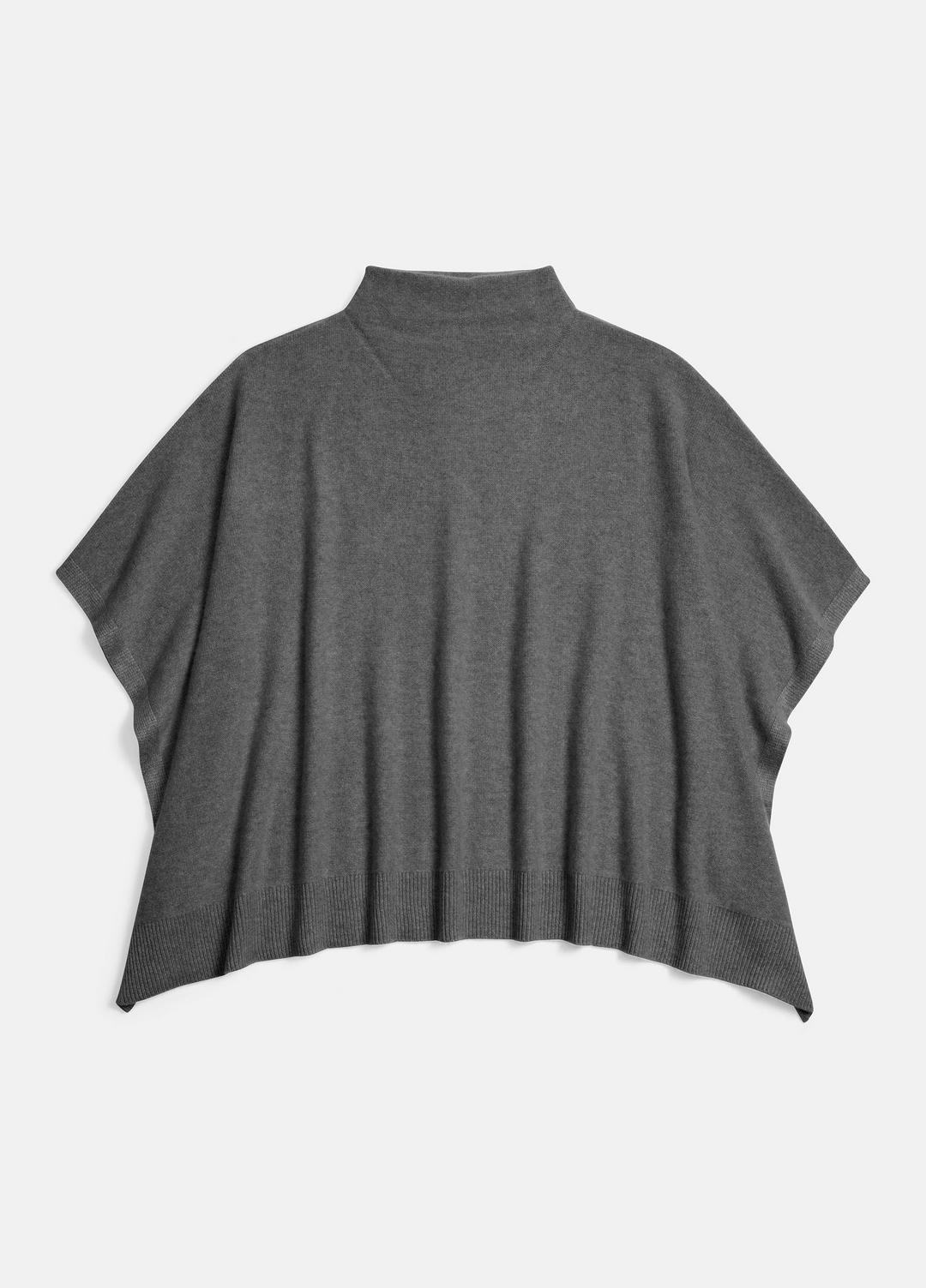 VINCE Quality - Merino Wool-Cashmere Funnel-Neck Poncho in Accessories