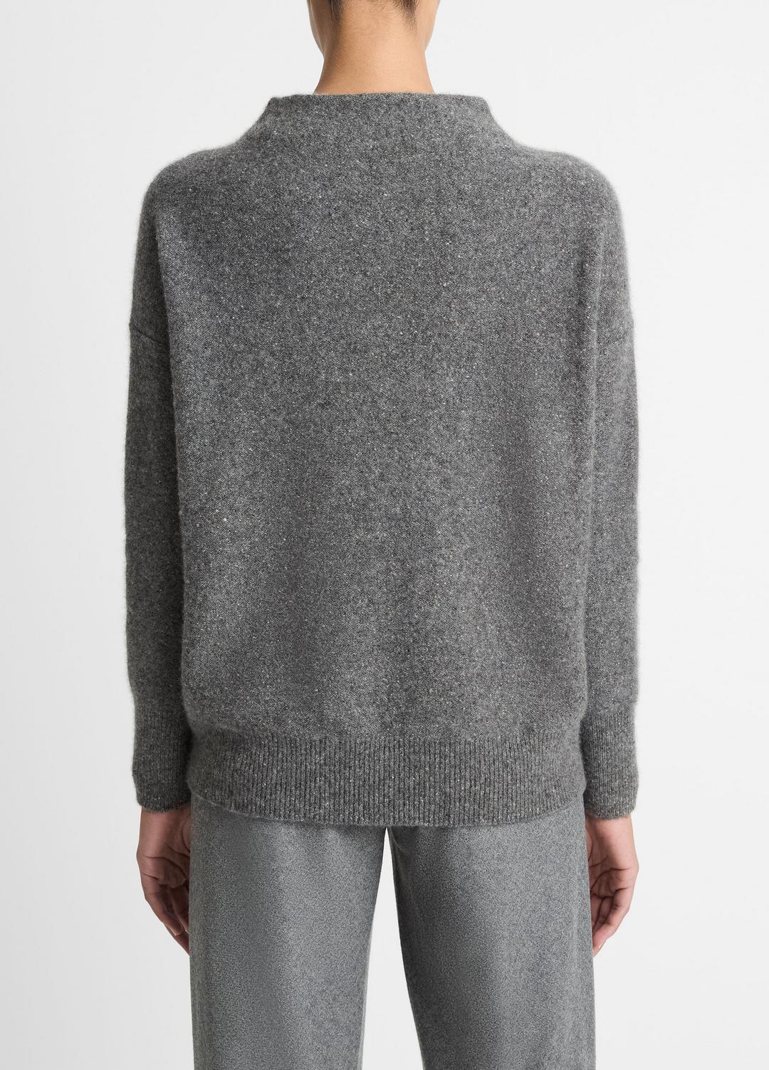 VINCE Popular - Donegal Cashmere Funnel-Neck Sweater in Turtleneck