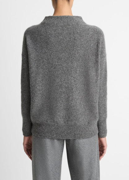 VINCE Popular - Donegal Cashmere Funnel-Neck Sweater in Turtleneck