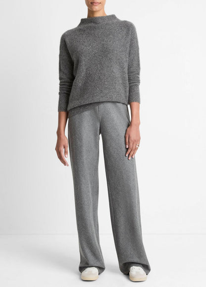 VINCE Popular - Donegal Cashmere Funnel-Neck Sweater in Turtleneck