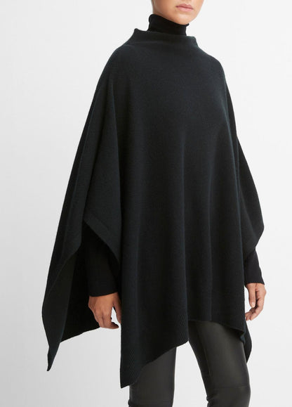 VINCE Everyday - Merino Wool-Cashmere Funnel-Neck Poncho in Accessories