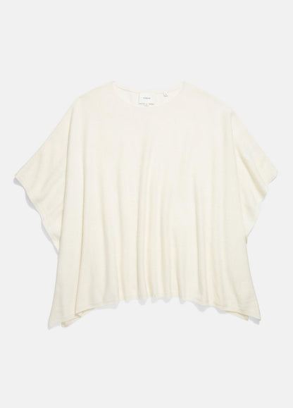 VINCE Trending - Reverse-Jersey Cashmere Boat-Neck Poncho in Sweaters