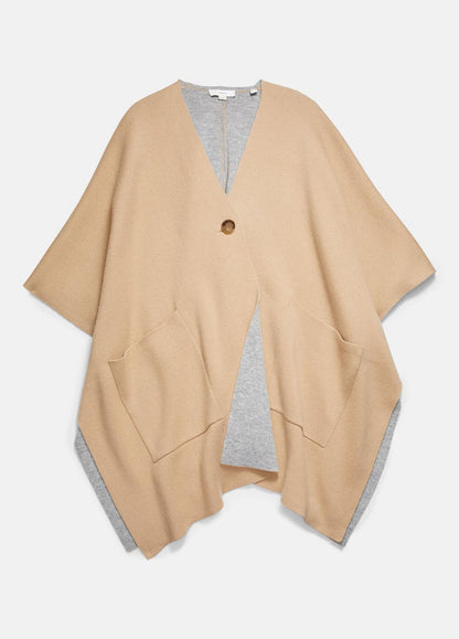 VINCE New - Wool and Cashmere Double-Face Cape in Sweaters