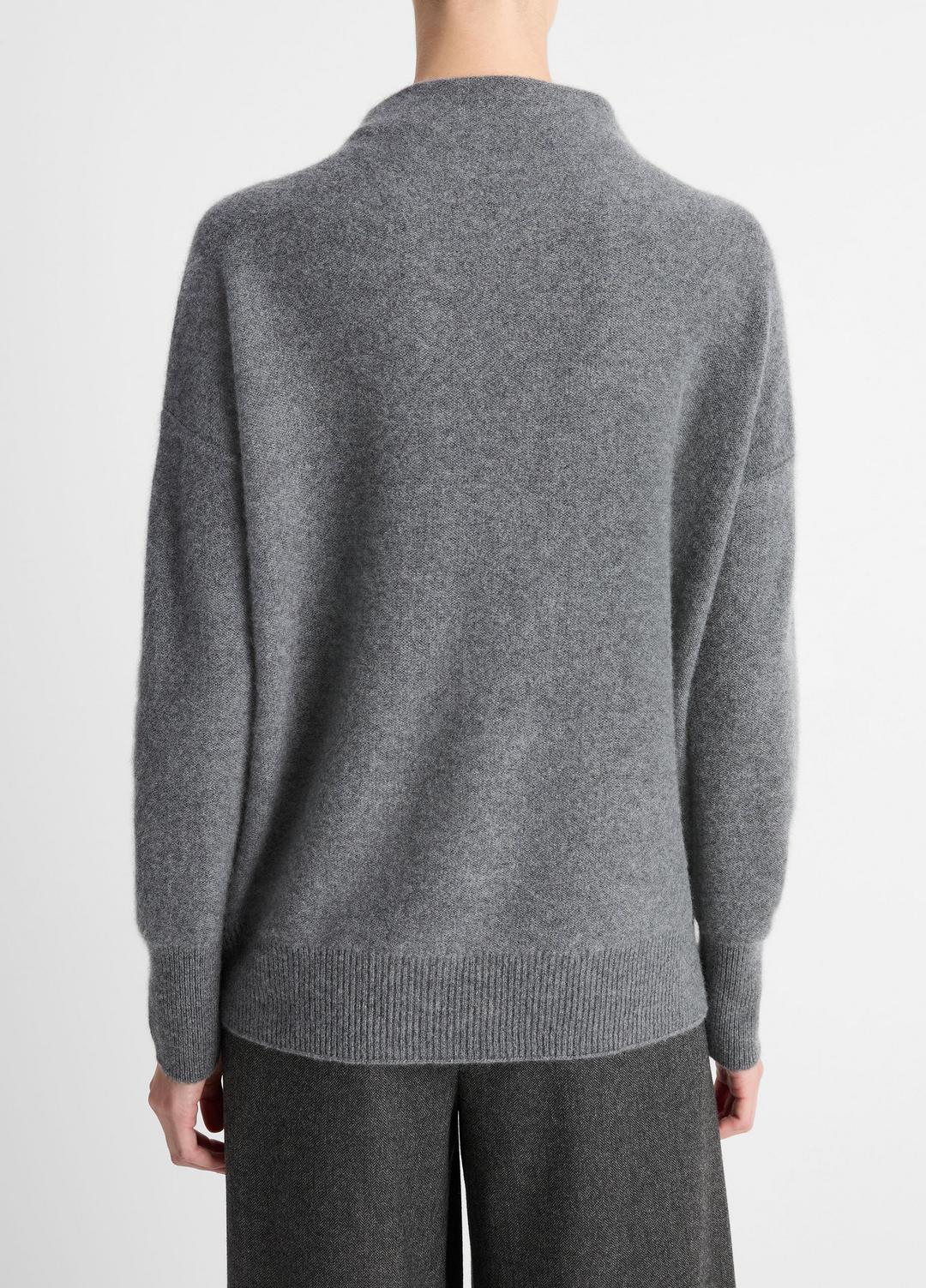 VINCE Sale - Plush Cashmere Funnel-Neck Sweater in Turtleneck