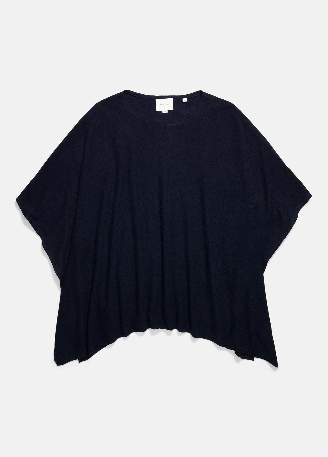 VINCE Hot Sale - Reverse-Jersey Cashmere Boat-Neck Poncho in Sweaters