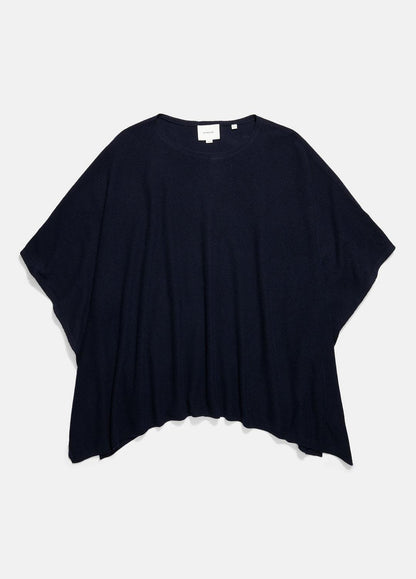 VINCE Hot Sale - Reverse-Jersey Cashmere Boat-Neck Poncho in Sweaters